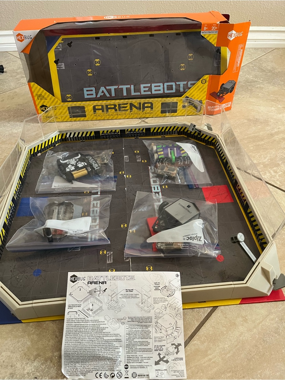 Rare Original HEXBUG BattleBots Arena 2015/2016 Complete Set plus extras